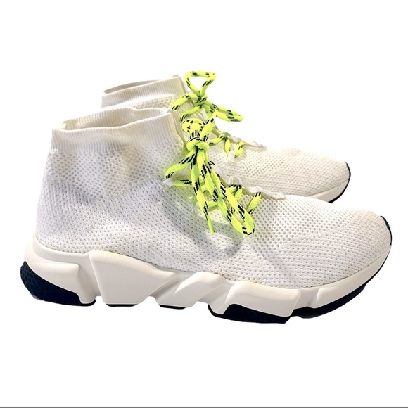 BALENCIAGA Lace-up Knit Sock Speed Trainers - Picture 1 of 12